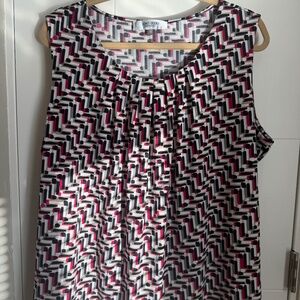 PLUS SIZE (2X)_Jones Studio Top/Shell (multicolor)